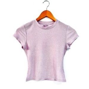 ❌SOLD❌Reformation sparkly purple t-shirt